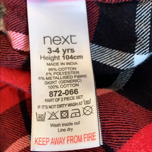 3T I ❤️Next dress. Kitty print w/ plaid bottom. - Picture 3 of 3
